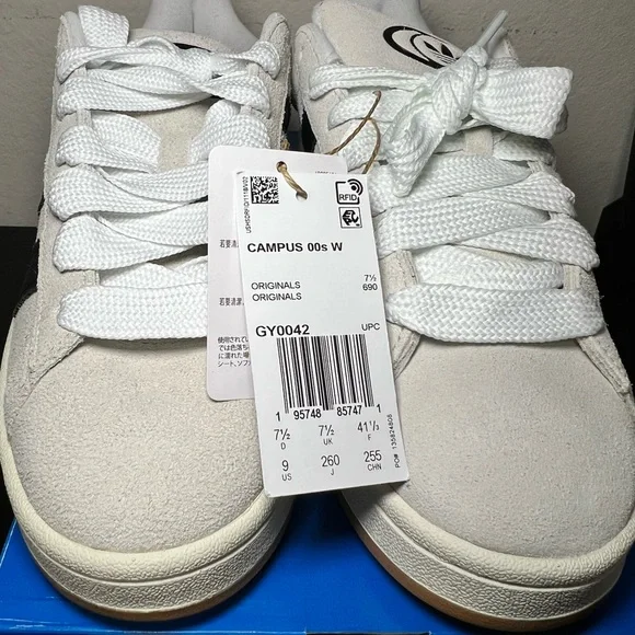 Adidas Campus 00s White Sneakers - Picture 2 of 10